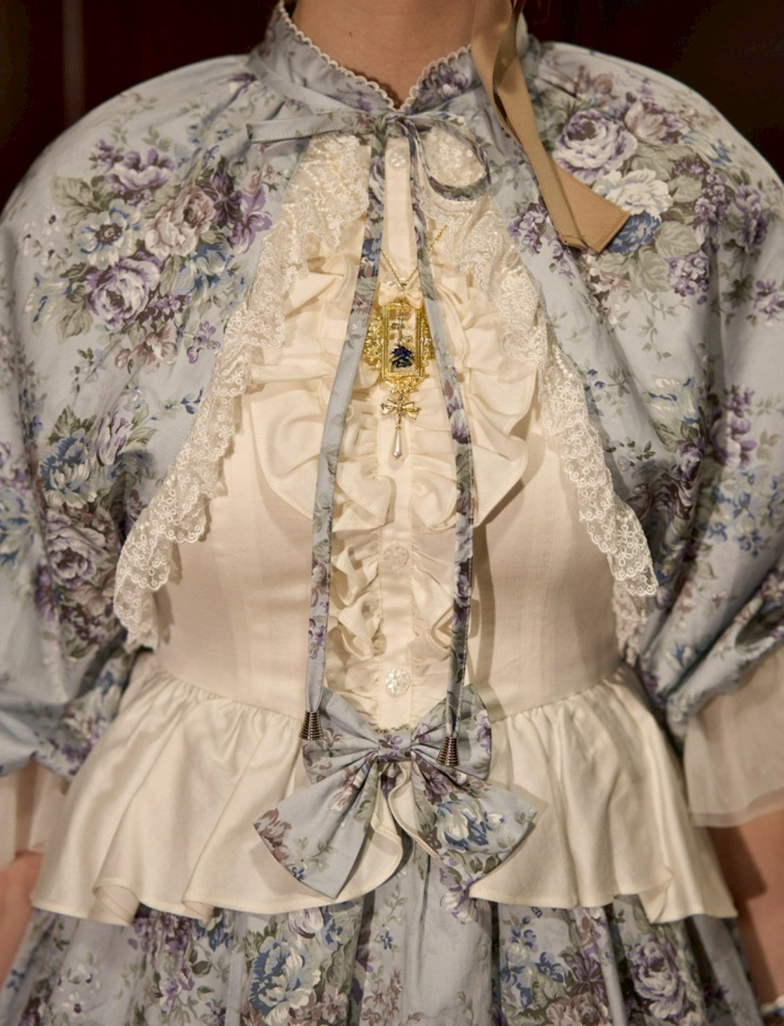 [Victorian maiden] Victorian maiden★Now accepting reservations★Classical Bouquet Fluffy Bolero Misty Beige/Misty Rose/Misty Blue/Misty Mauve