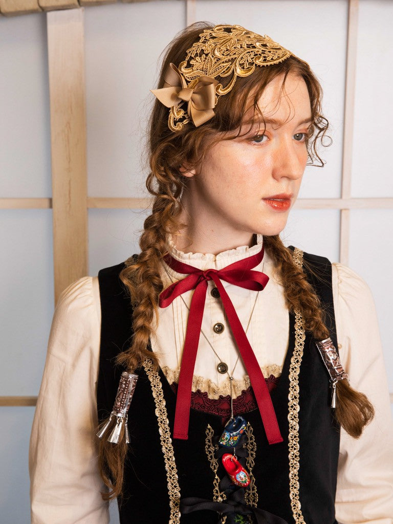 [Jeune fille victorienne] Jeune fille victorienne★J'accepte maintenant les réservations★ Coiffe en dentelle Gupeel