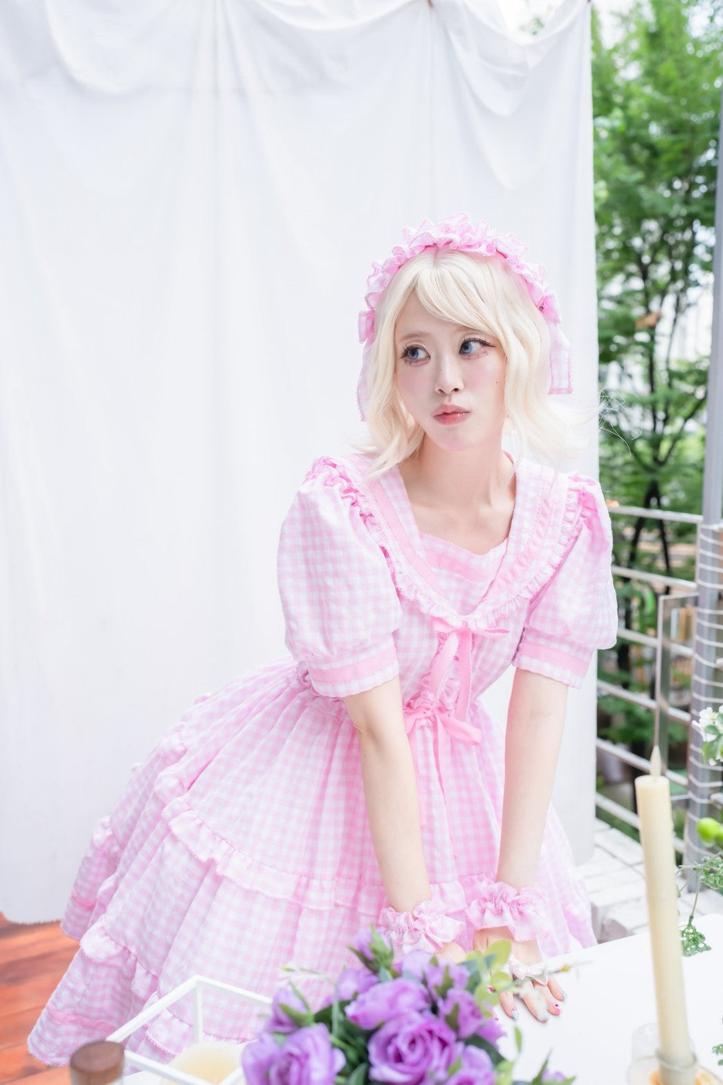 【Baroque】バロック　★ご予約受付中★　Perles de roséeセーラーヘッドドレス　4色展開　