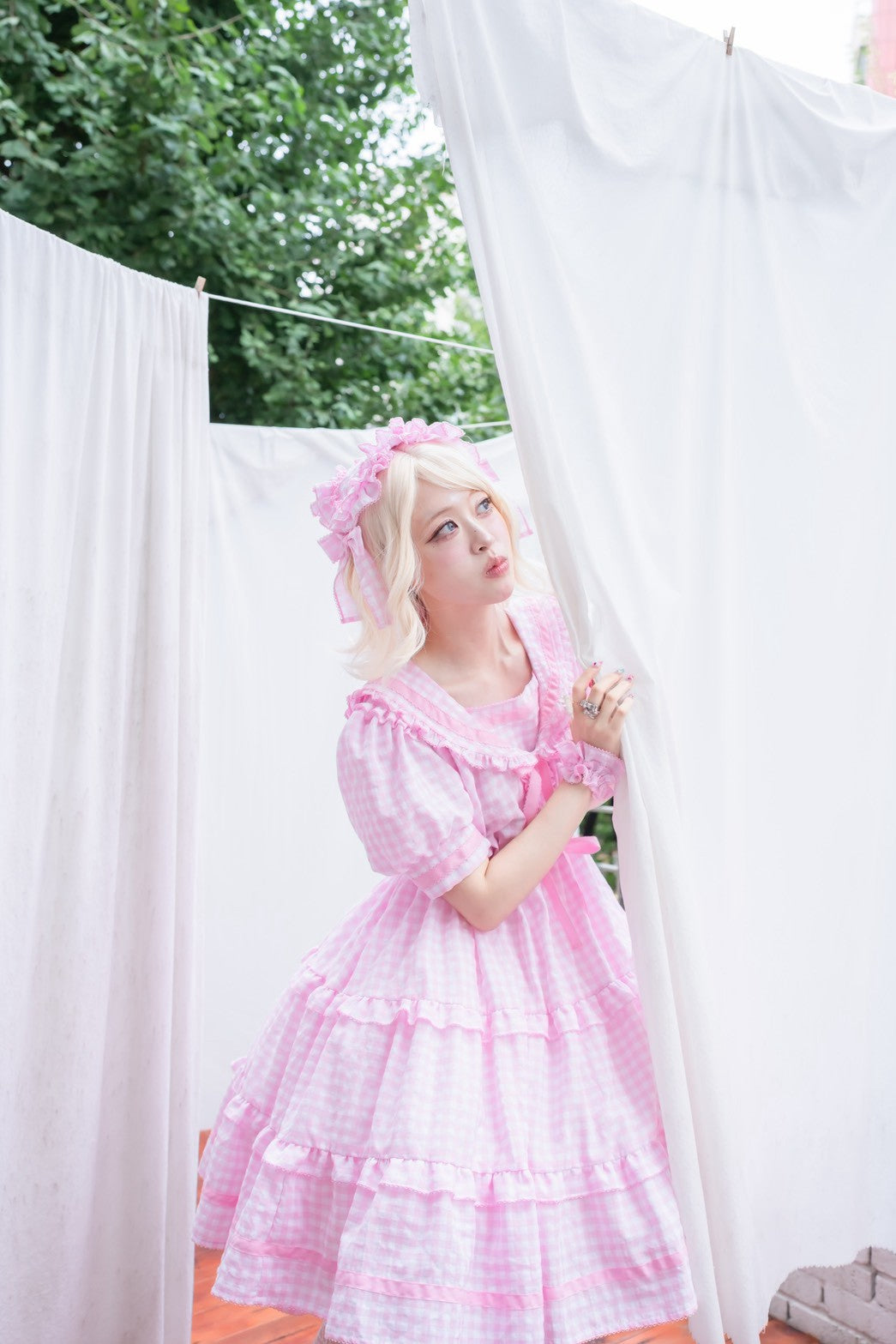 【Baroque】バロック　★ご予約受付中★　Perles de rosée セーラーヘアリボンピンセット　4色展開　
