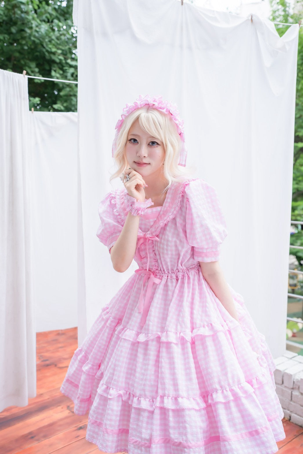 【Baroque】バロック　★ご予約受付中★　Perles de roséeセーラーワンピース　4色展開　M~L/XL
