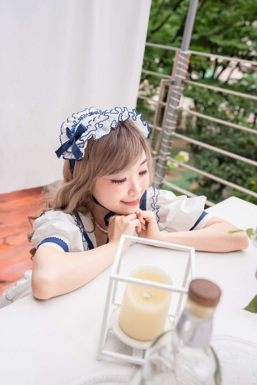 【Baroque】バロック　★ご予約受付中★　Perles de roséeセーラーヘッドドレス　4色展開　