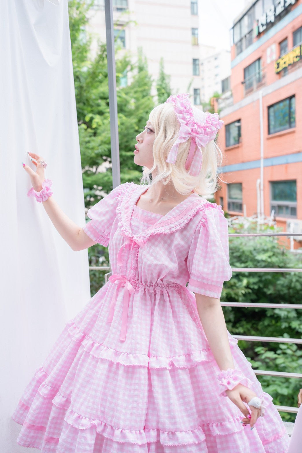 【Baroque】バロック　★ご予約受付中★　Perles de rosée セーラーヘアリボンピンセット　4色展開　