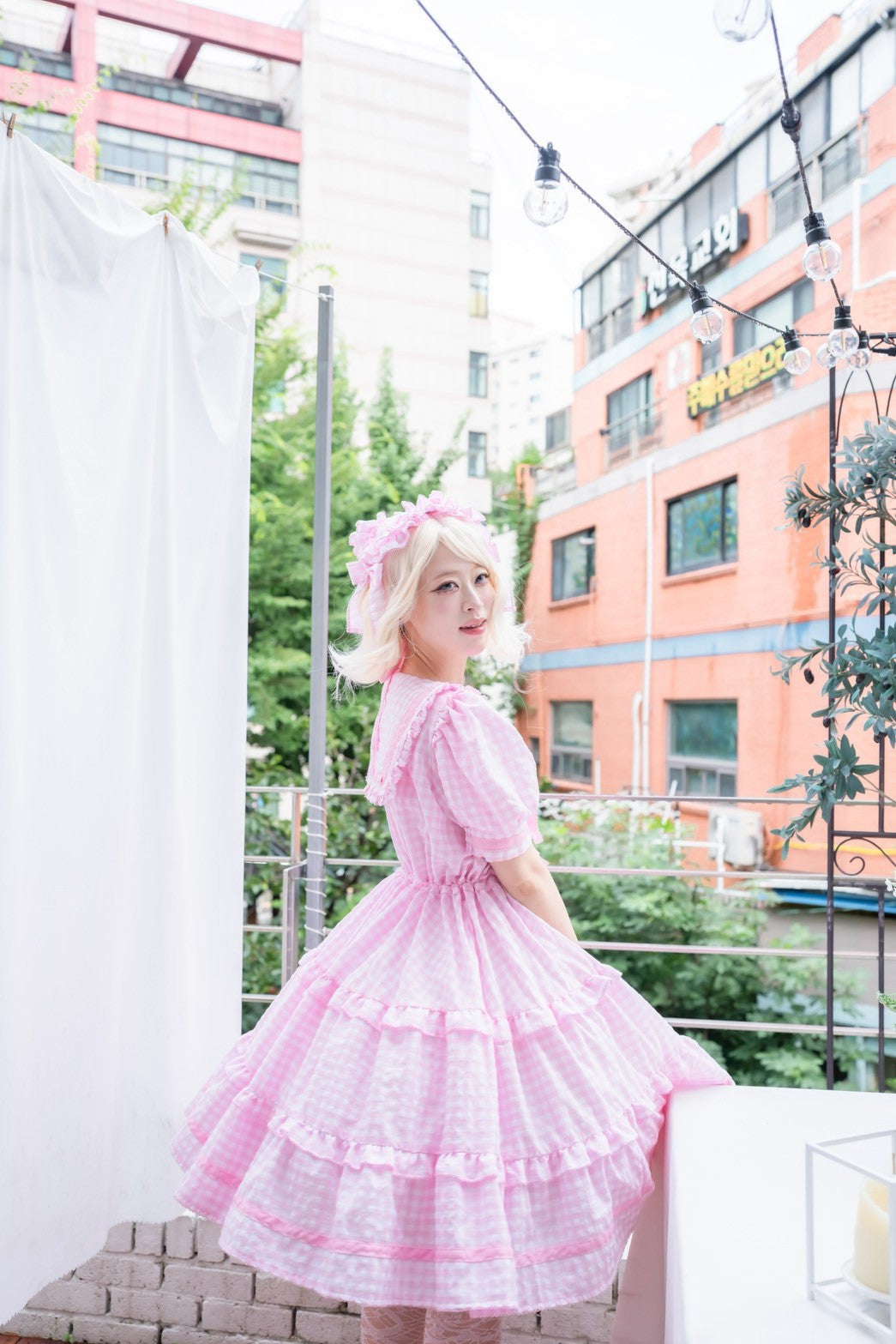 【Baroque】バロック　★ご予約受付中★　Perles de roséeセーラーワンピース　4色展開　M~L/XL