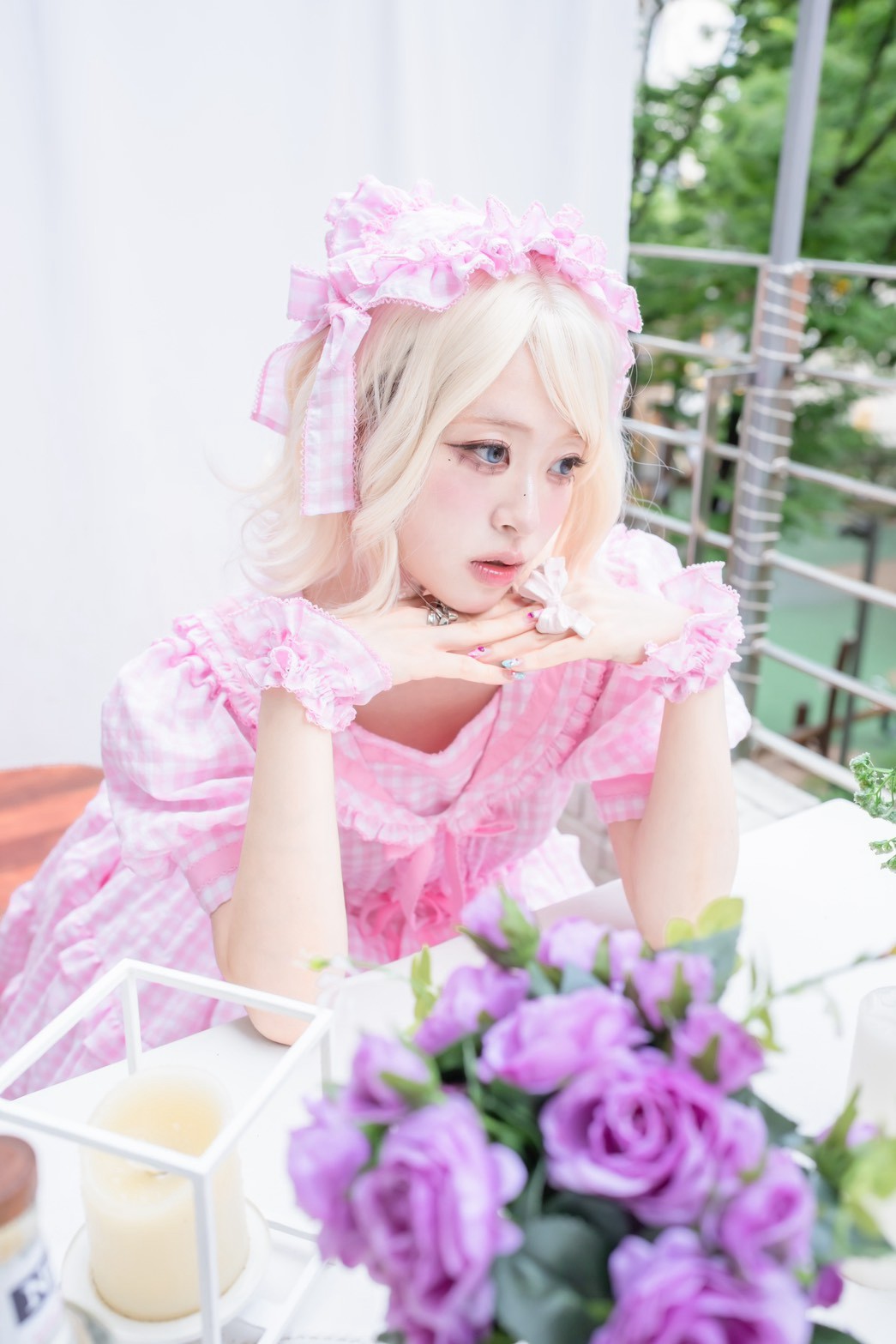 【Baroque】バロック　★ご予約受付中★　Perles de roséeセーラーヘッドドレス　4色展開　