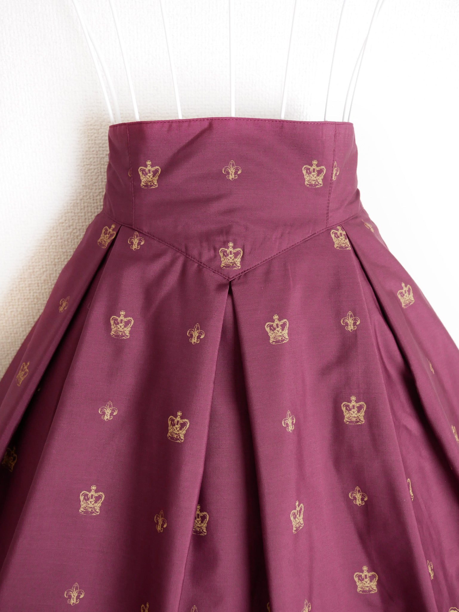 【Victorian maiden】ヴィクトリアンメイデン　ロイヤルベアミリィクロップドスカート　クリーム/ボルドー/ダークネイビー ★受注期間受注期間 12月15日(月)まで★