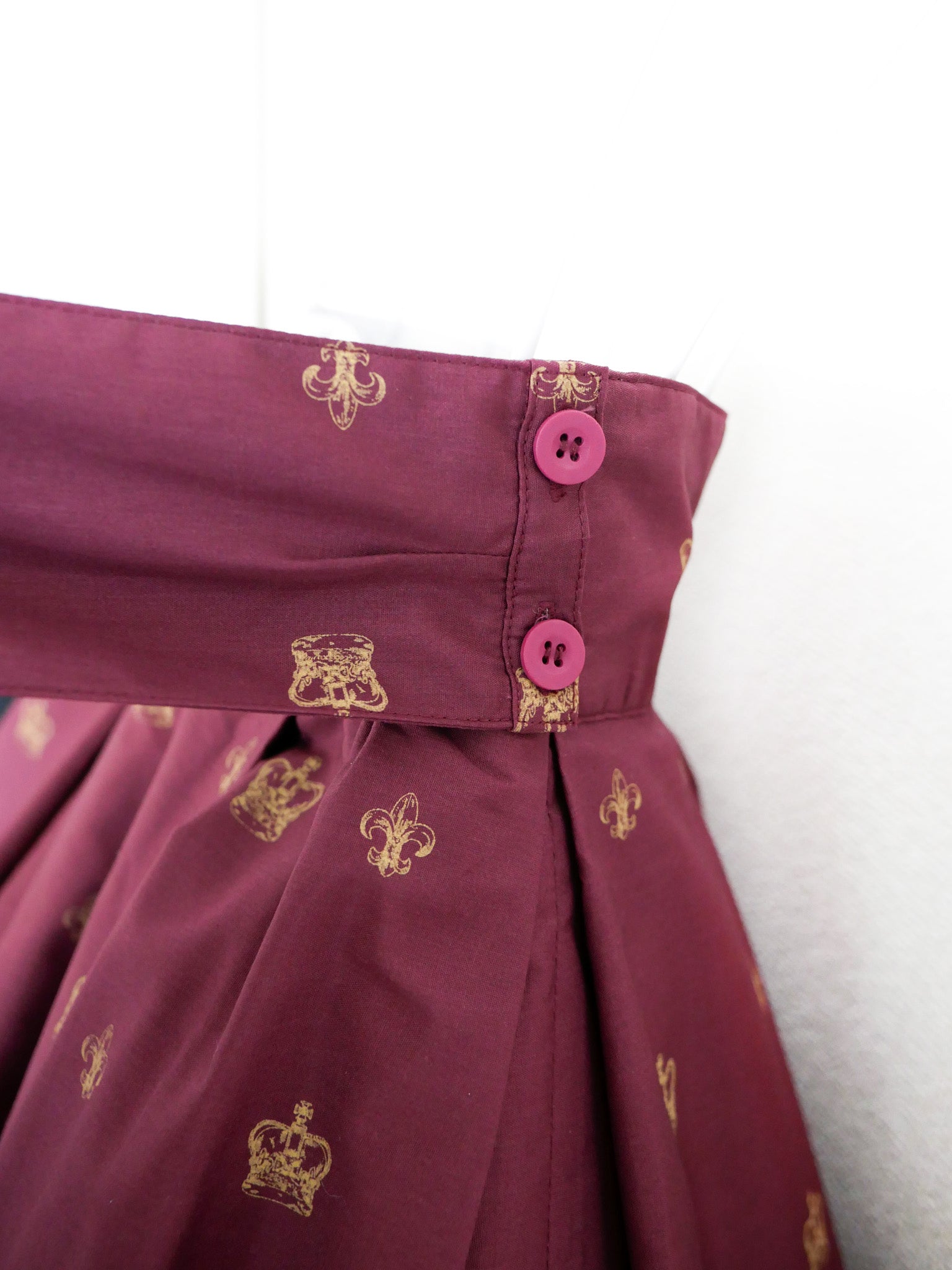 【Victorian maiden】ヴィクトリアンメイデン　ロイヤルベアミリィクロップドスカート　クリーム/ボルドー/ダークネイビー ★受注期間受注期間 12月15日(月)まで★