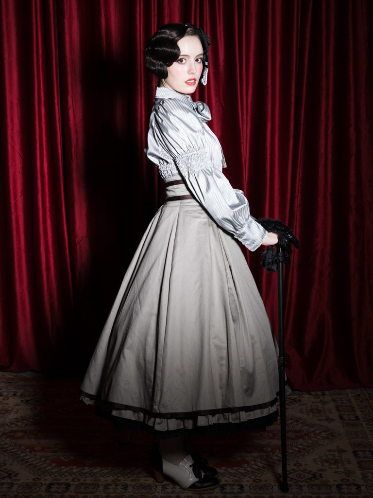 【Victorian maiden】ヴィクトリアンメイデン　★ご予約受付中★  クラカトゥクソルジャースカート　グレージュ/ボルドー/ダークネイビー