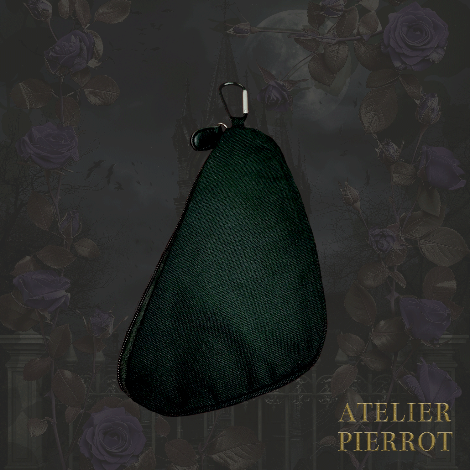 【ATELIER PIERROT】　"Nocturnal Grave" Corvin Pouch　パープル/ブラック