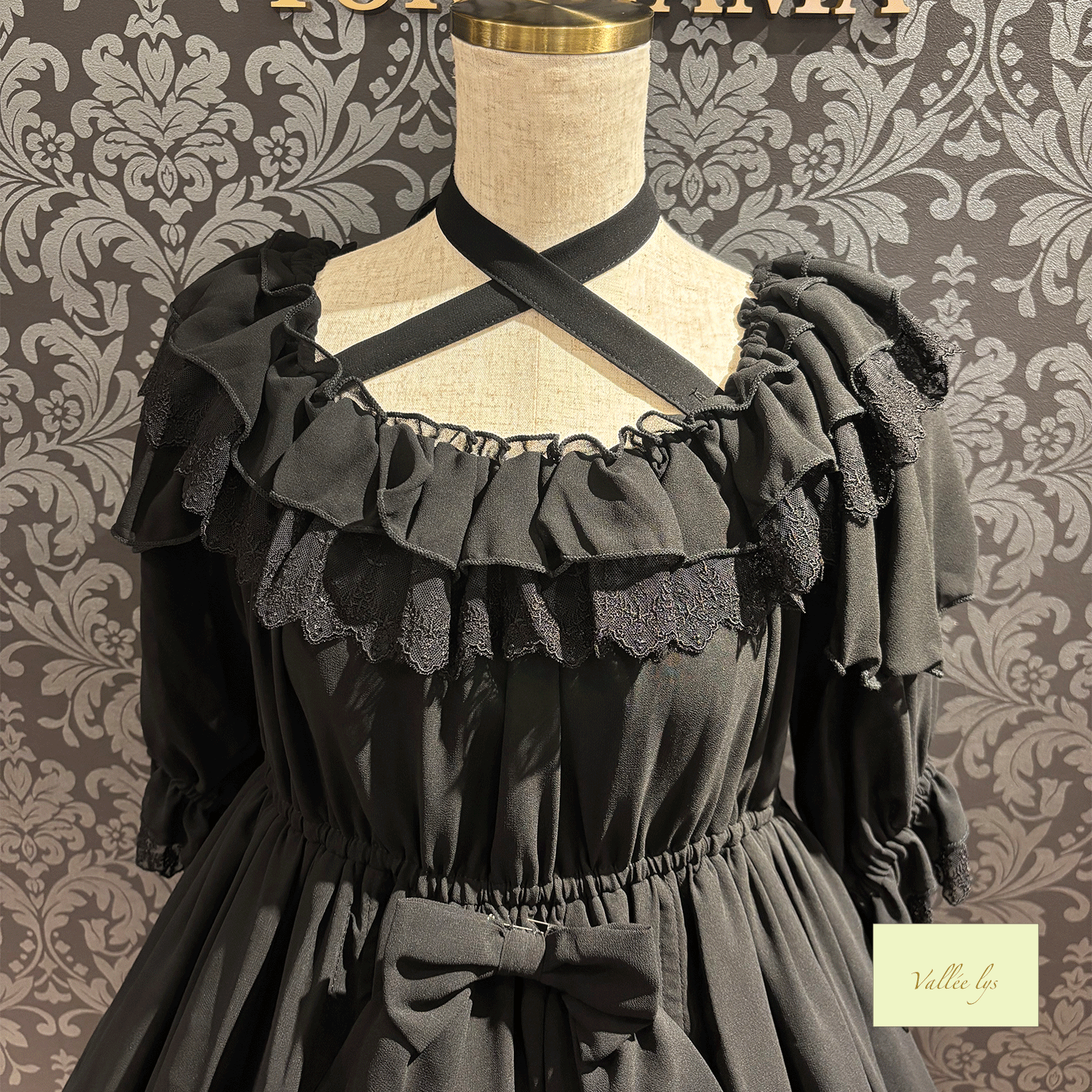 [Vallee Lys] Vallelis祝福的面纱礼服白色/波尔多/紫色/海军/黑色