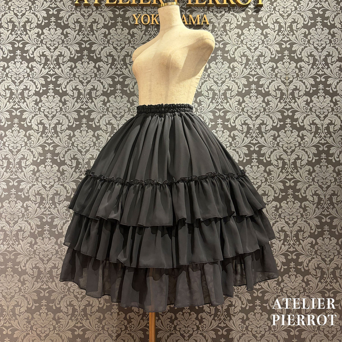 【ATELIER PIERROT】　 Amaryllis Petticoat　ブラック