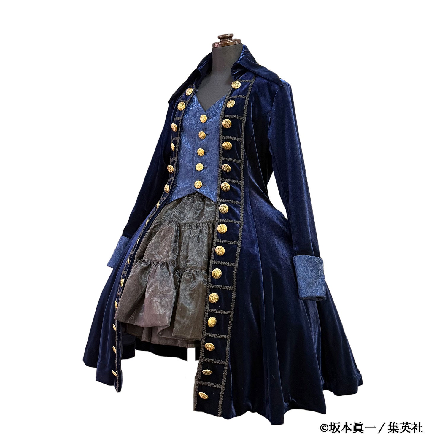 【ATELIER PIERROT】　「 イノサン 」 ロングジャケット　赤 ( 刺繍あり ) /青( 刺繍なし ) /黒 ( 刺繍なし ) 　