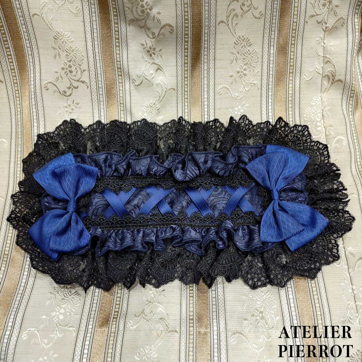 【ATELIER PIERROT】　Royal Nocturne Headdress　ホワイト/ピンク/ワイン/グリーン/ネイビー/ブラック