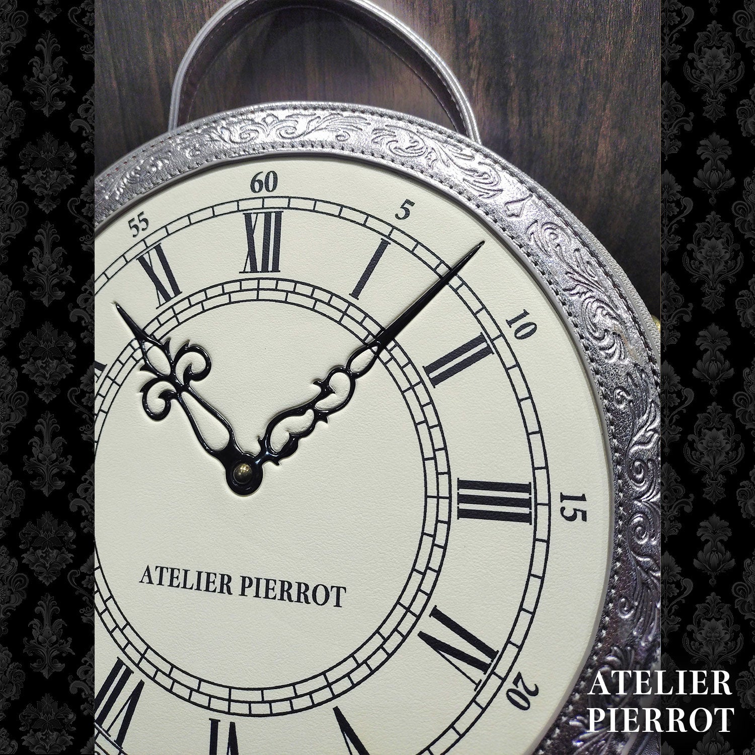 【ATELIER PIERROT】 　★ご予約受付中★ “Aeon” Clock Shoulder Bag　-Gothic Lolita Shoulder Bag- 新色シルバー/ブロンズ/ブラック