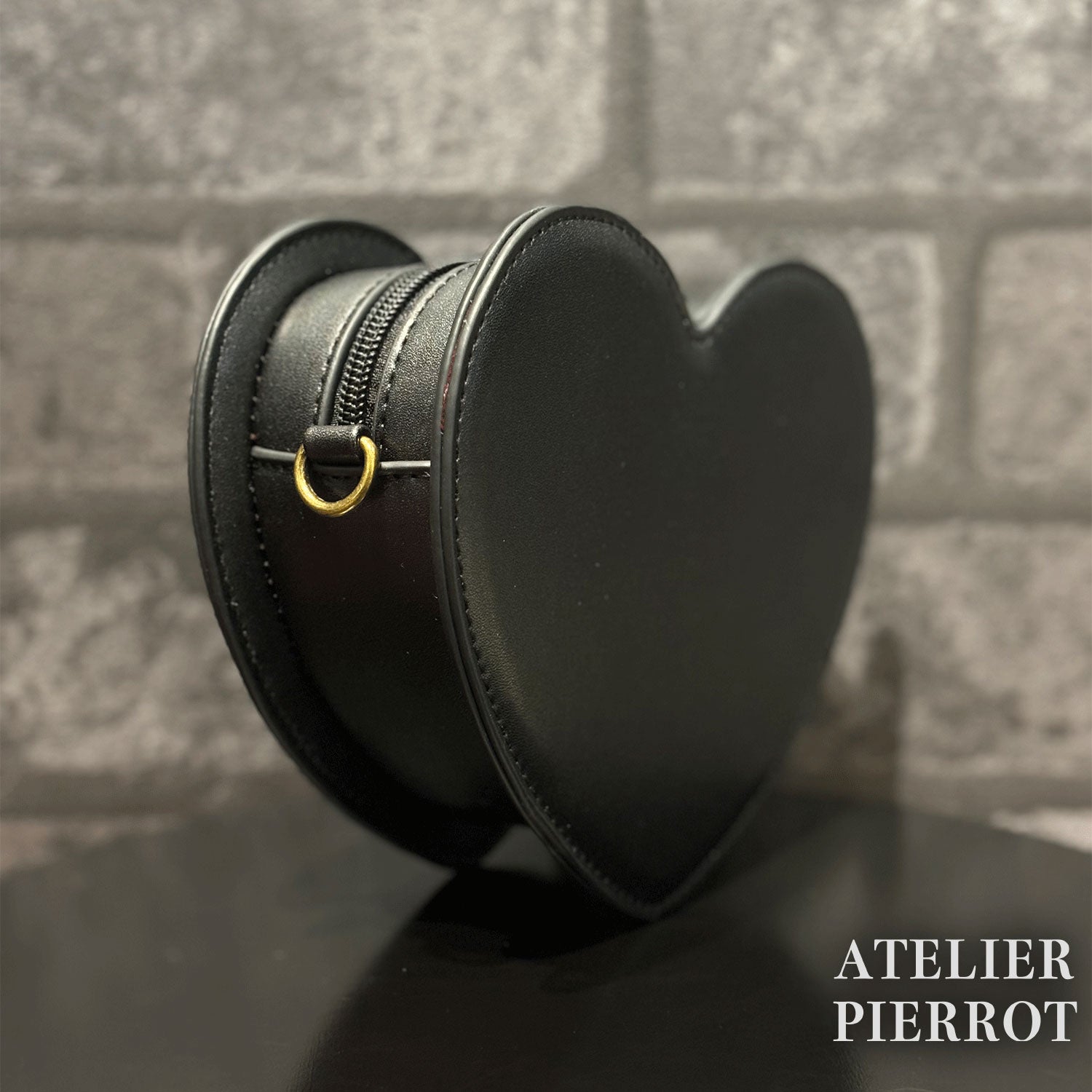 【ATELIER PIERROT】　Mended Heart Shoulder BAG　White/Bordeaux/Black ★Released in mid-February★