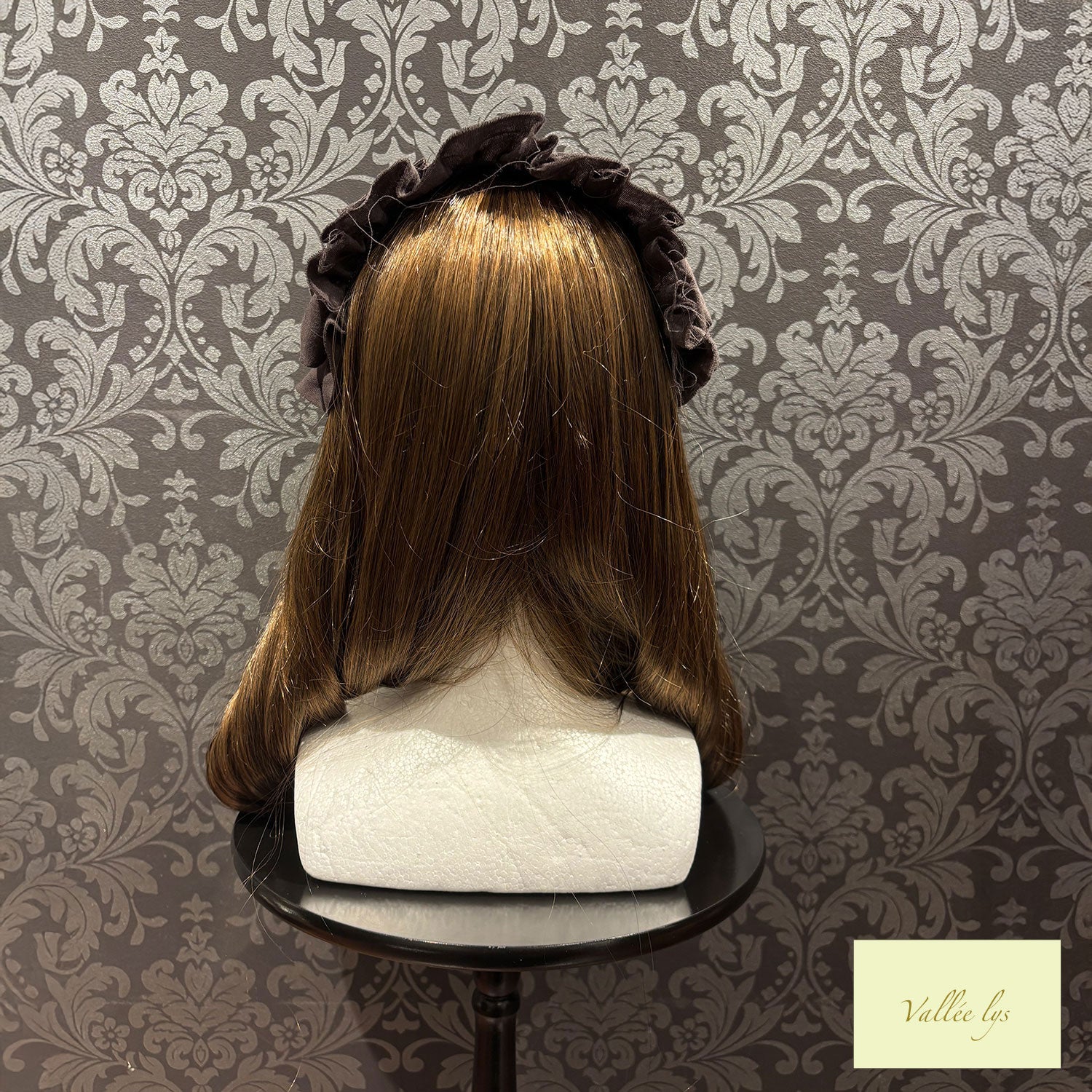 [Vallée lys] Valée Nonette -Gauze-Headdress Bordeaux/Gray/Black★Released from late November to early December★