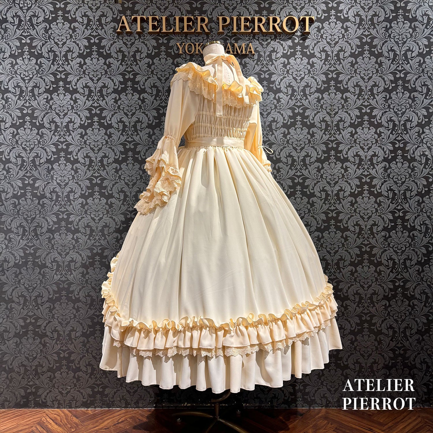 【ATELIER PIERROT】 ★Ahora aceptando reservas★Vestido Nocturno NegroWhite/Marfil/Purple/Navy/Black