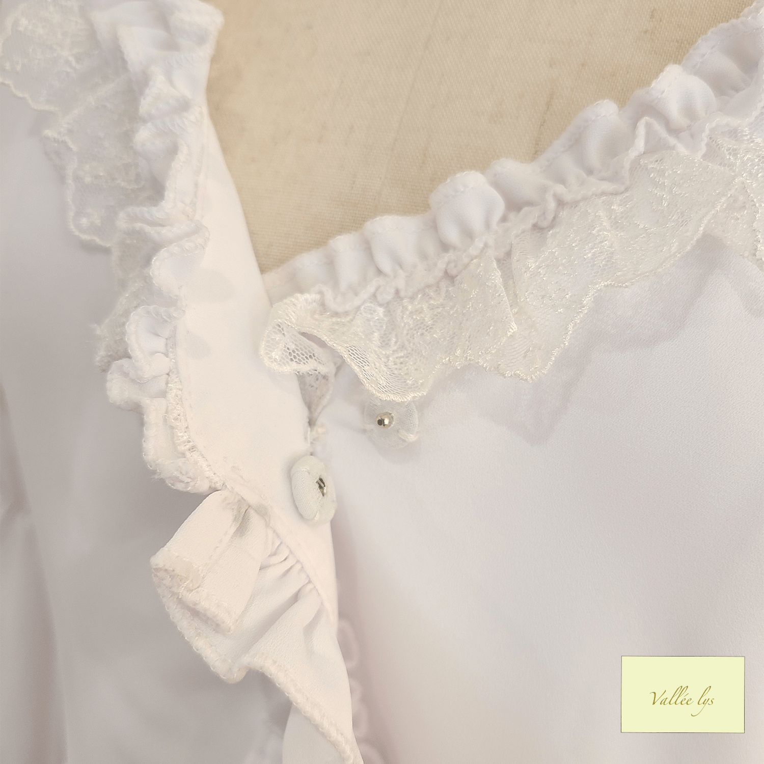 【Vallée lys】ヴァレリス　　Fairy Tale Ruffle Chiffon Bolero　White/ Black