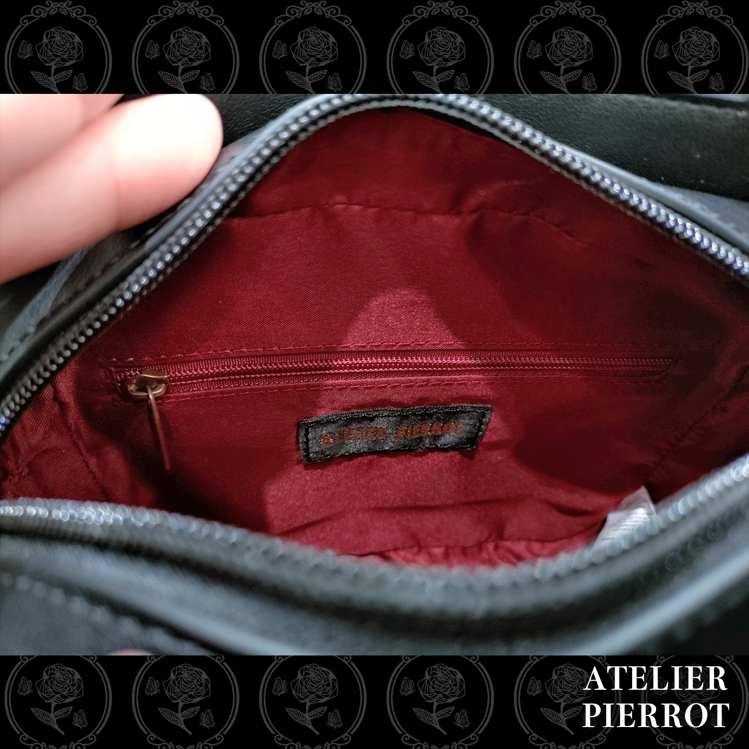 【ATELIER PIERROT】　Haunted House Pochette　ホワイト/パープル/ブラック　★11月中旬〜下旬発売★