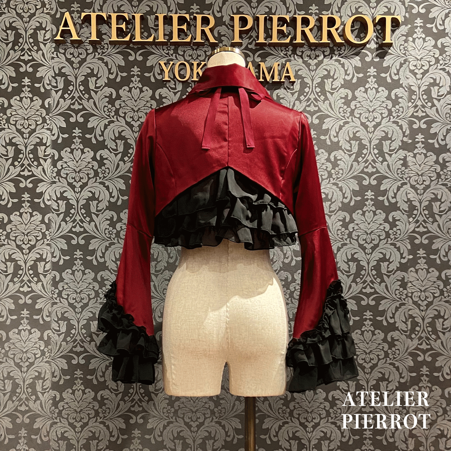【ATELIER PIERROT】 Valkyrie Chaqueta de volante White/Burdeos/Navy/Negro x Blanco/Negro ★Lanzado a mediados a finales de agosto★