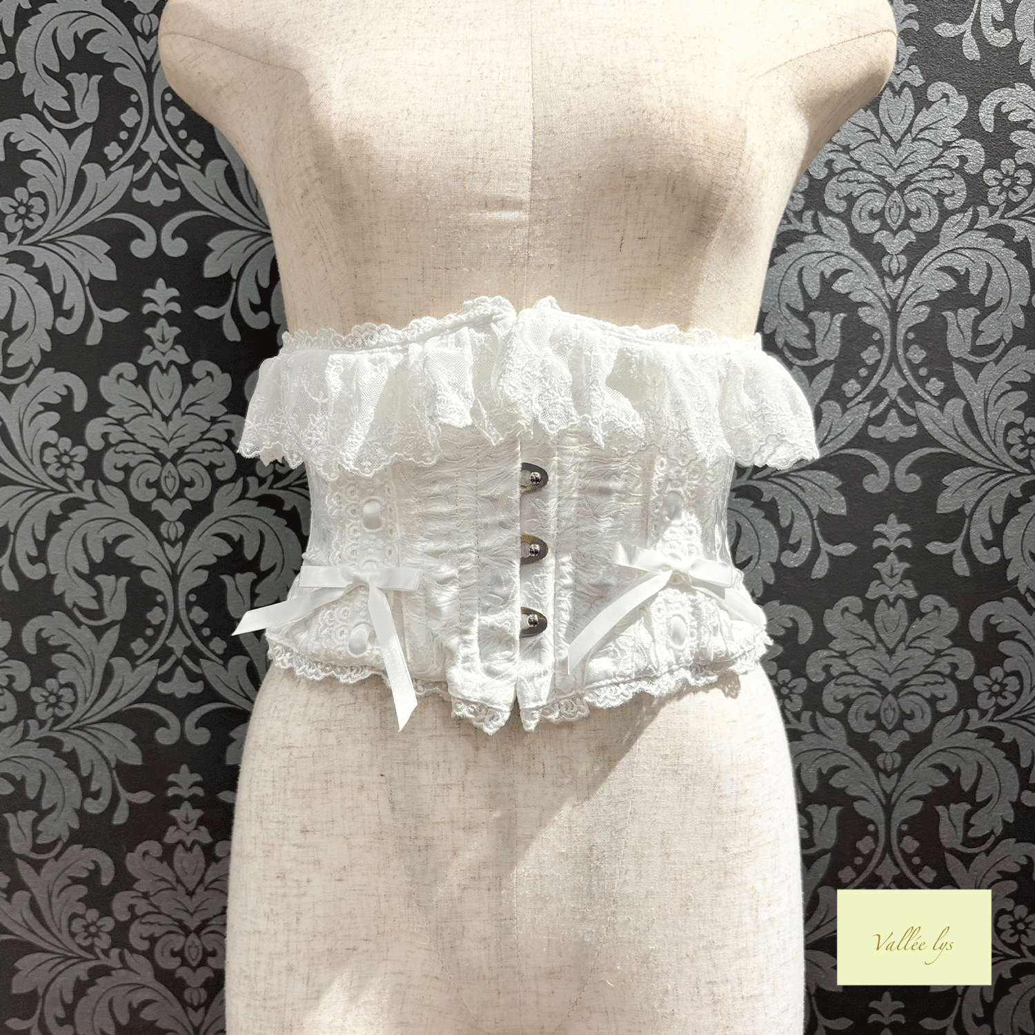 [Vallee Lys] Valleris Fleur de Brume Corset White/Pink/Bordeaux/Navy/Black★5 월 말에 출시되었습니다★