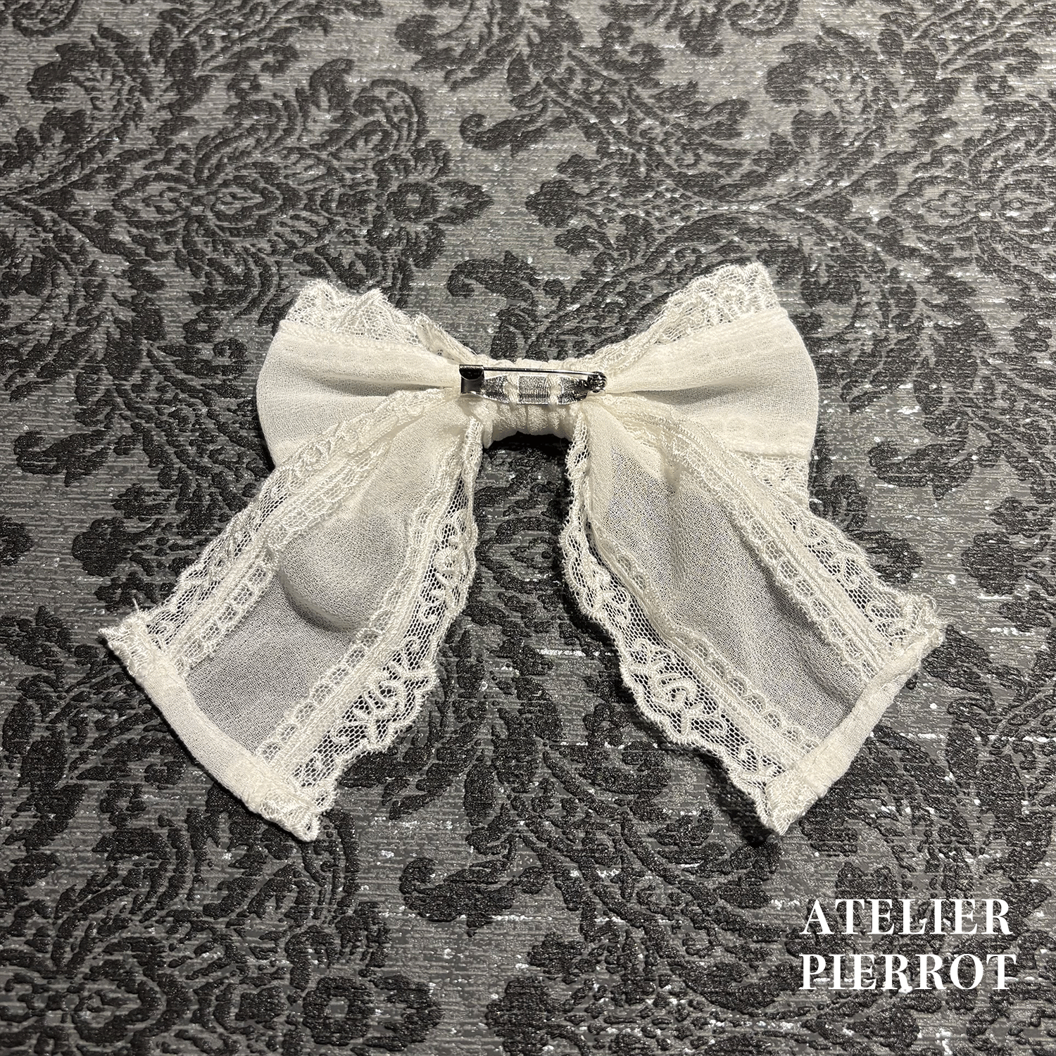【ATELIER PIERROTLACE GRACE Choker White/Bordeaux/Purple/Green/Navy/Black★5 월 말에 출시되었습니다★