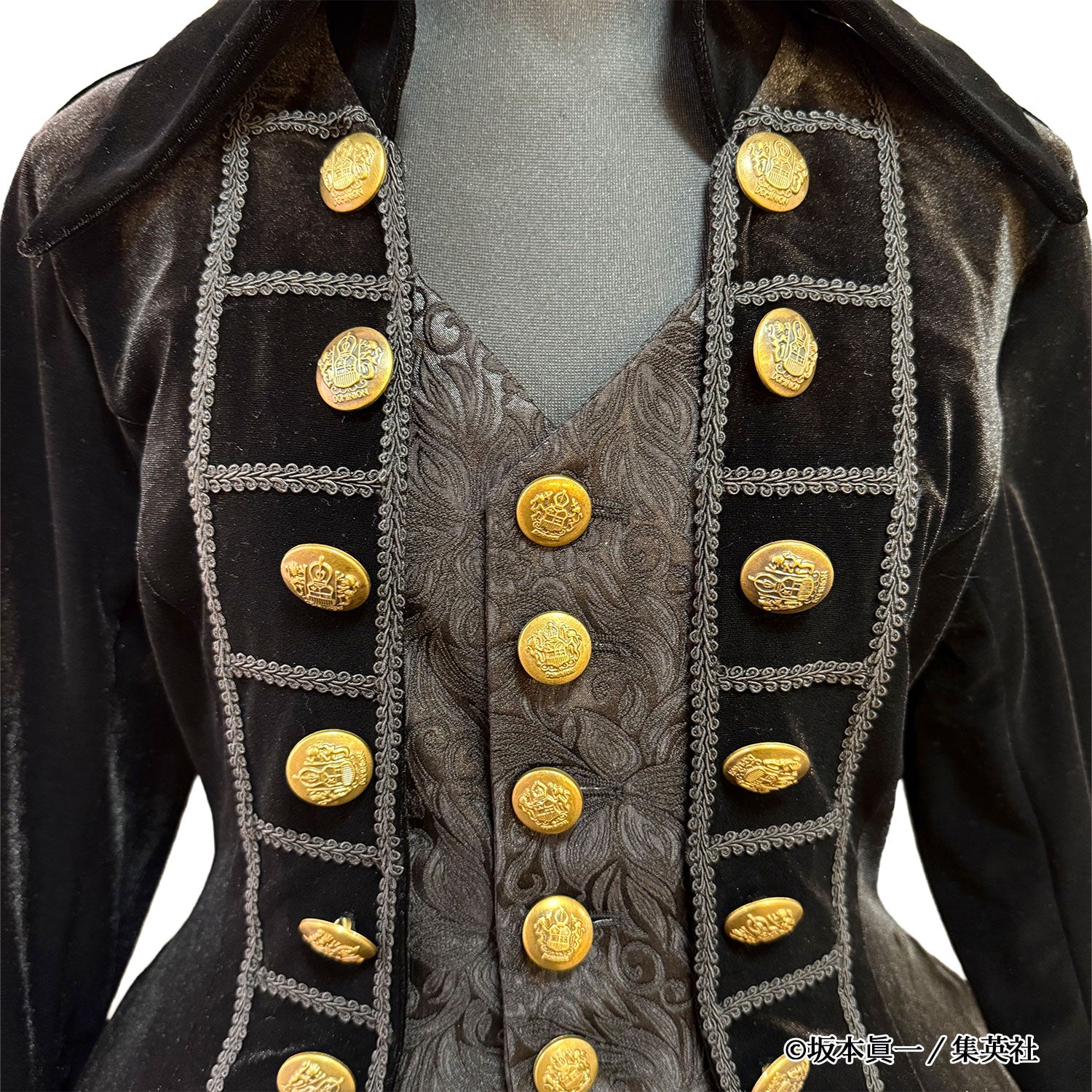 【ATELIER PIERROT】　「 イノサン 」 ロングジャケット　赤 ( 刺繍あり ) /青( 刺繍なし ) /黒 ( 刺繍なし ) 　