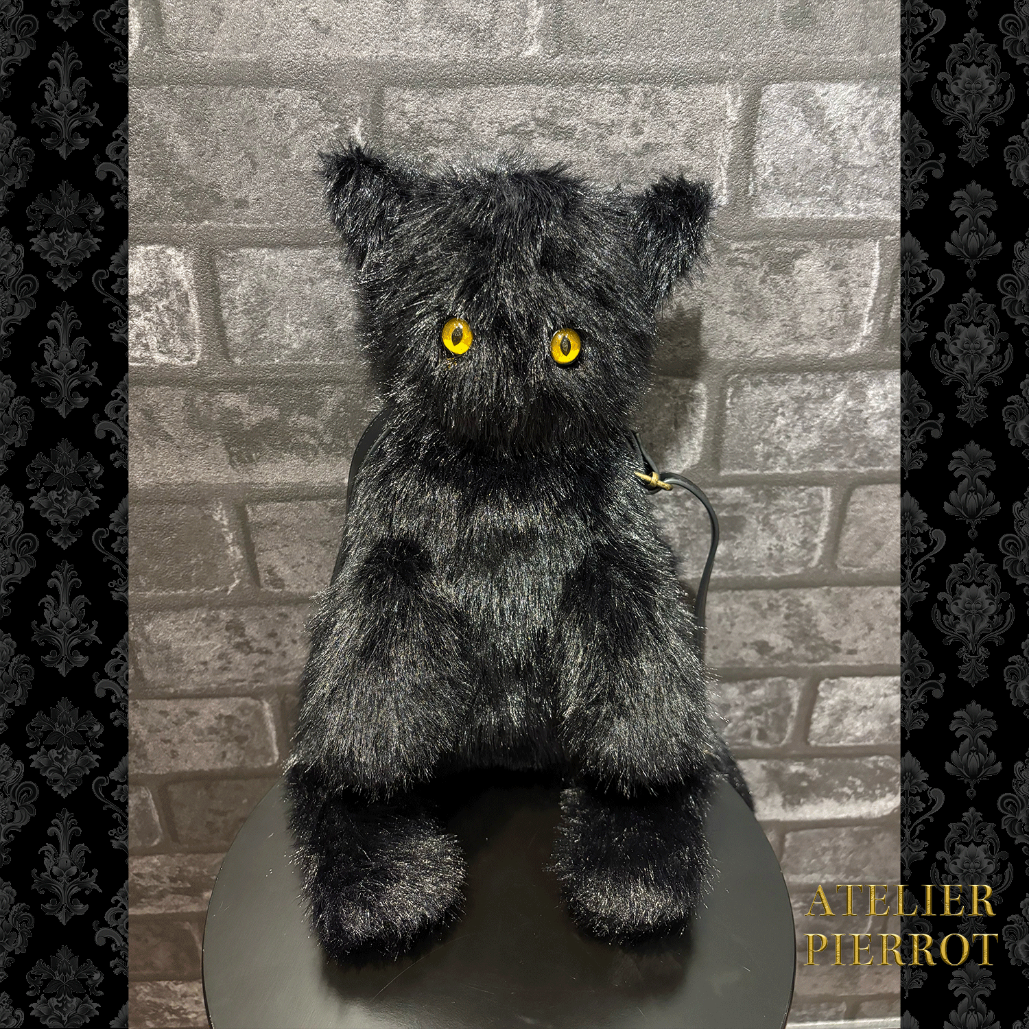 【ATELIER PIERROT】 Sac à bandoulière Noir Neko