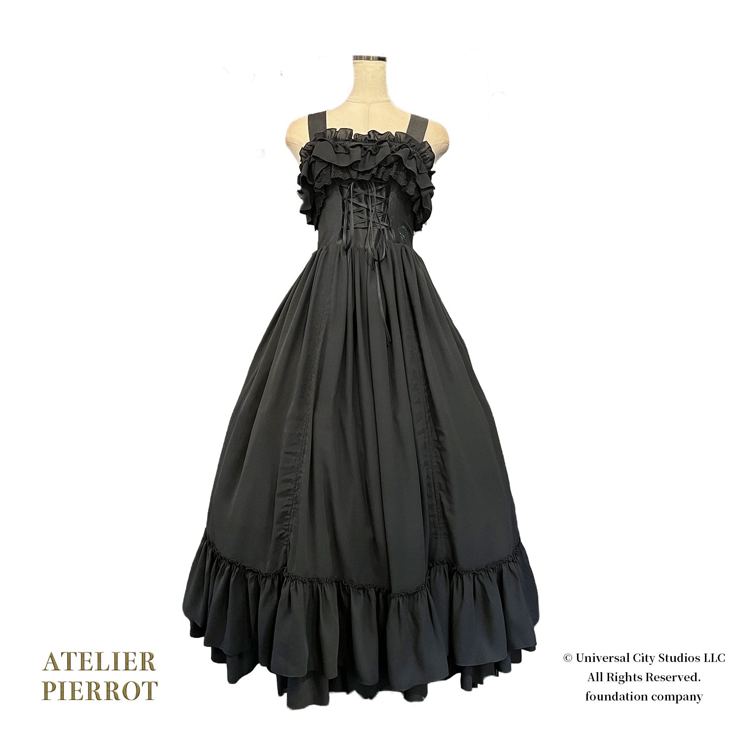 【ATELIER PIERROT] WICKED/Elphaba's Long Bustle JSK Noir x Vert/Noir x Noir