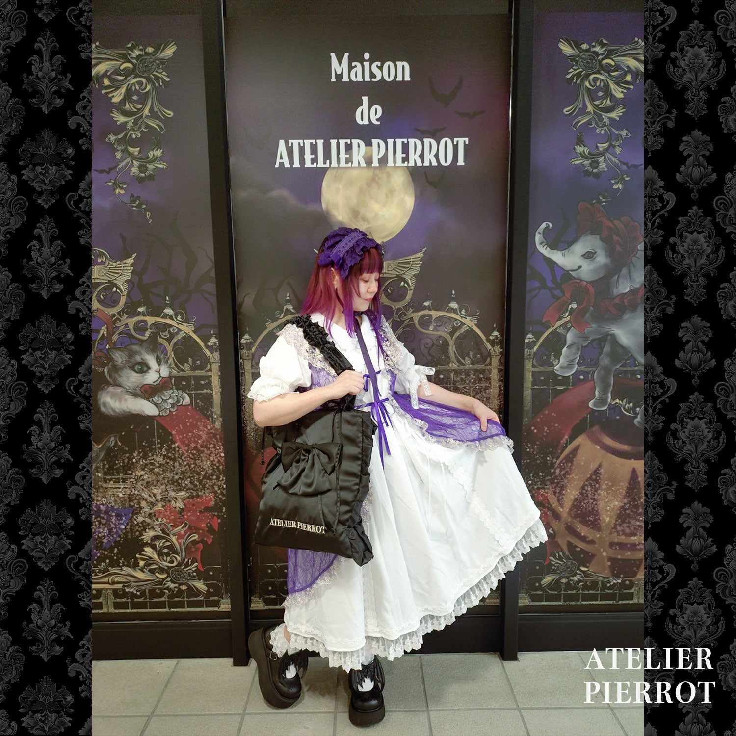【ATELIER PIERROT】 Bordeaux/Black