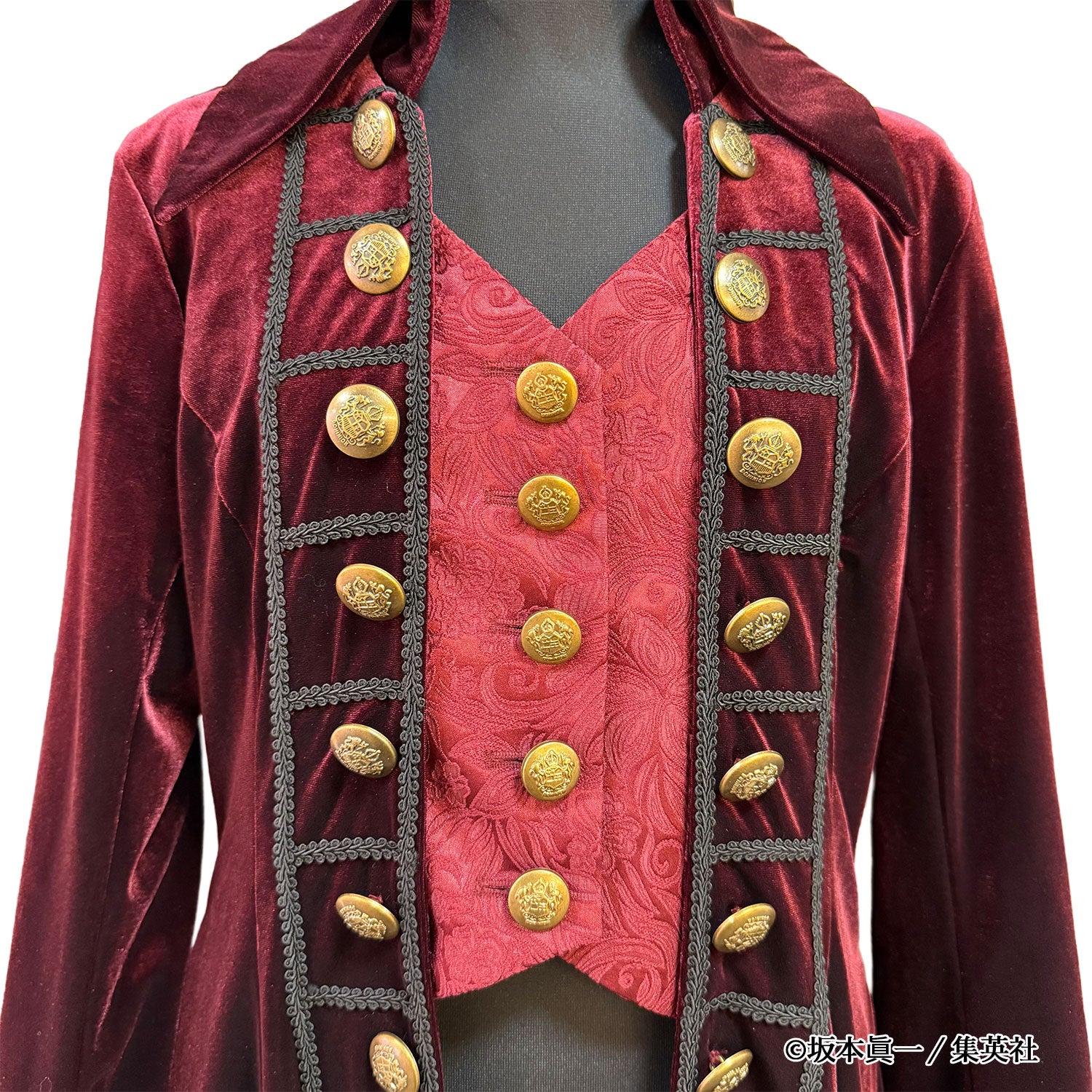 【ATELIER PIERROT】　「 イノサン 」 ロングジャケット　赤 ( 刺繍あり ) /青( 刺繍なし ) /黒 ( 刺繍なし ) 　