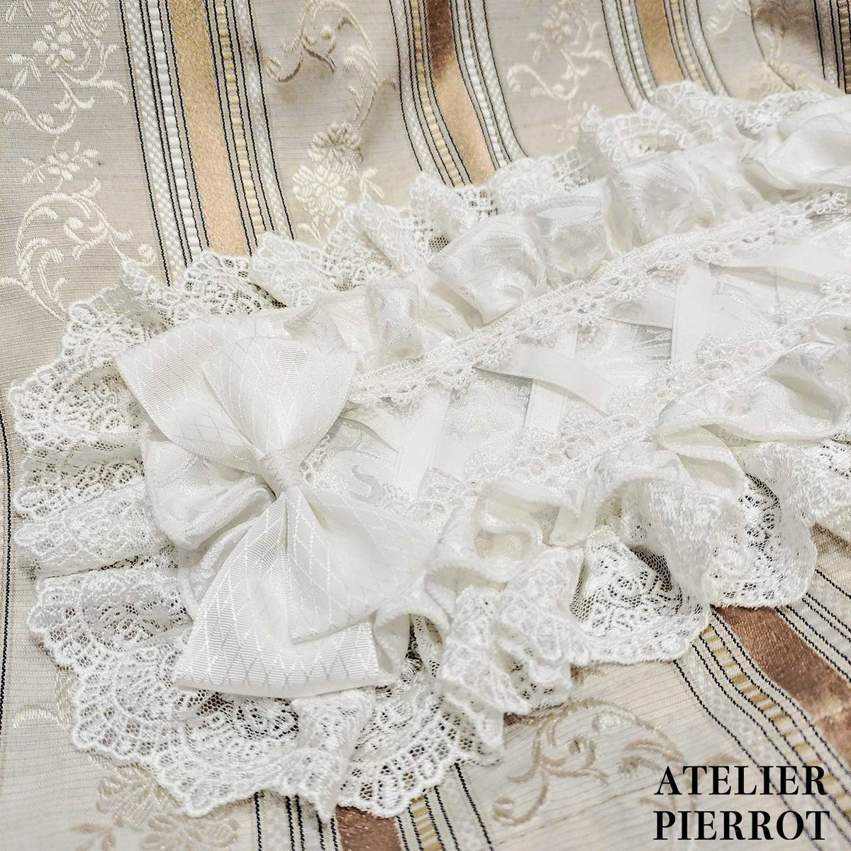 【ATELIER PIERROT】　Royal Nocturne Headdress　ホワイト/ピンク/ワイン/グリーン/ネイビー/ブラック