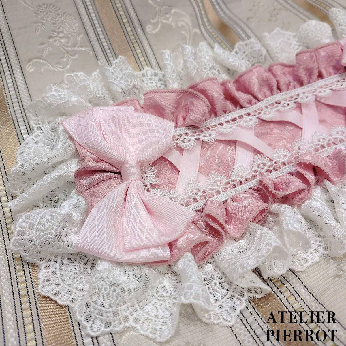 【ATELIER PIERROT】　Royal Nocturne Headdress　ホワイト/ピンク/ワイン/グリーン/ネイビー/ブラック