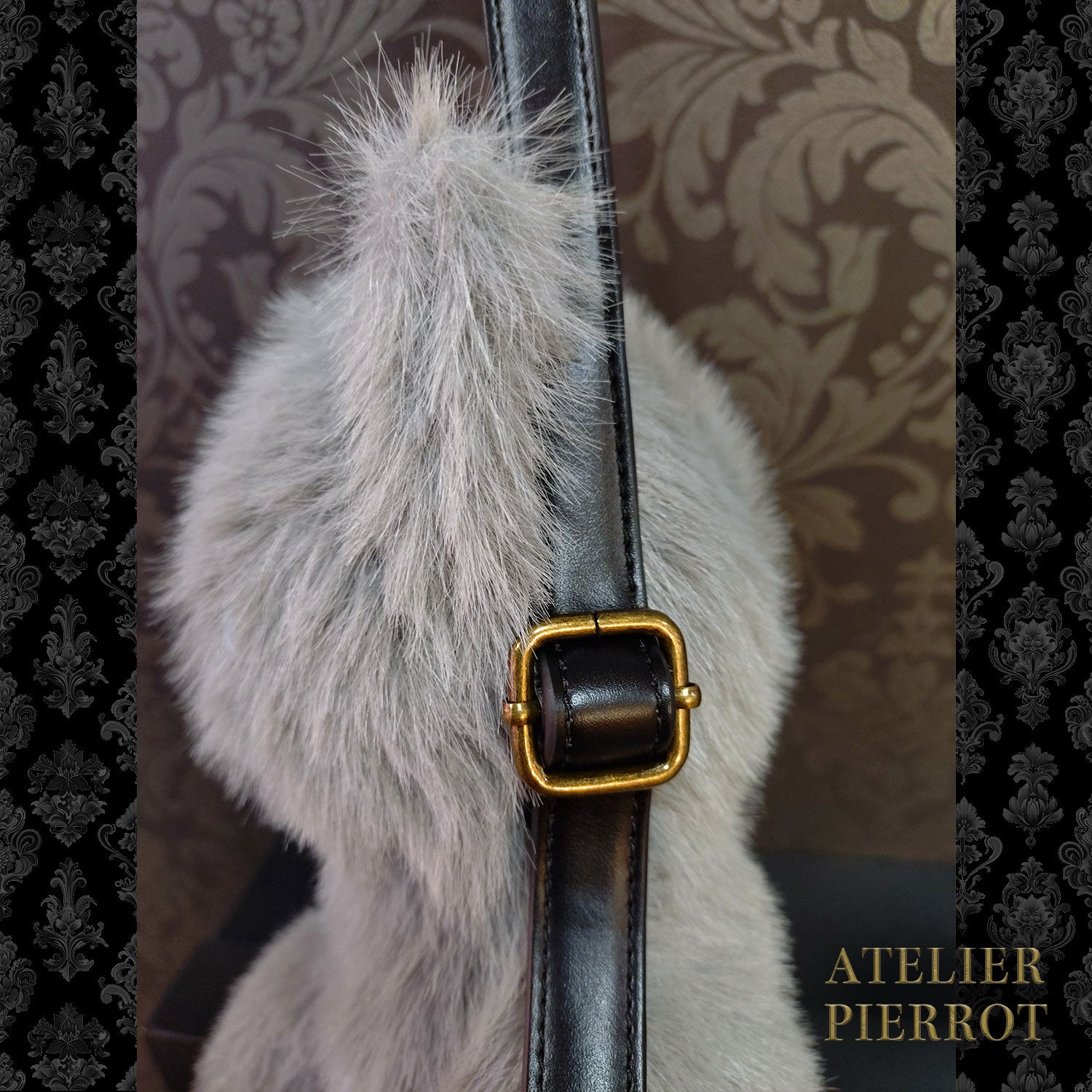 【ATELIER PIERROT】　Noir Neko Shoulder Bag　ホワイト/グレー/ブラック ★3月上旬～中旬入荷予定★