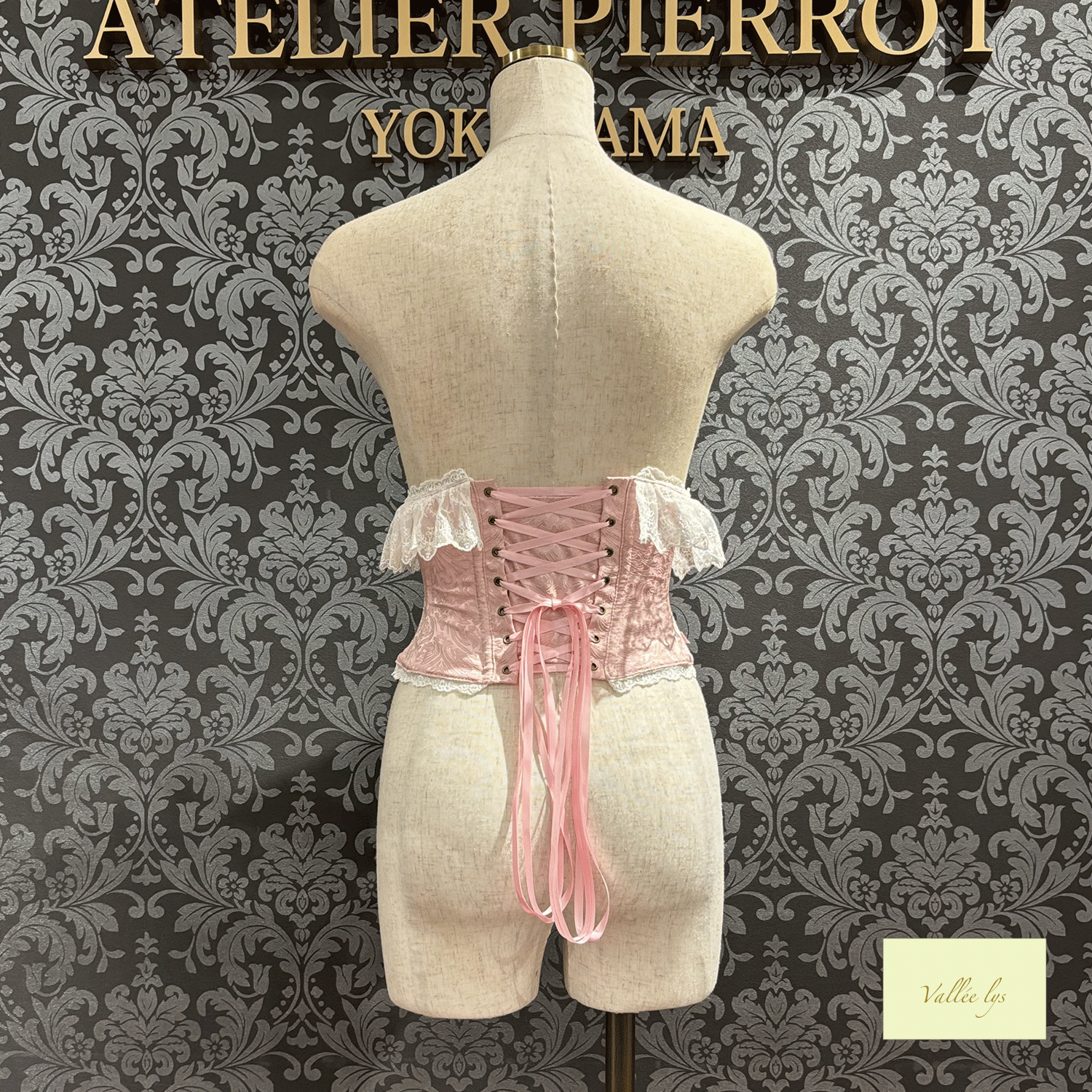 [Vallee Lys] Valleris Fleur de Brume Corset White/Pink/Bordeaux/Navy/Black★5 월 말에 출시되었습니다★