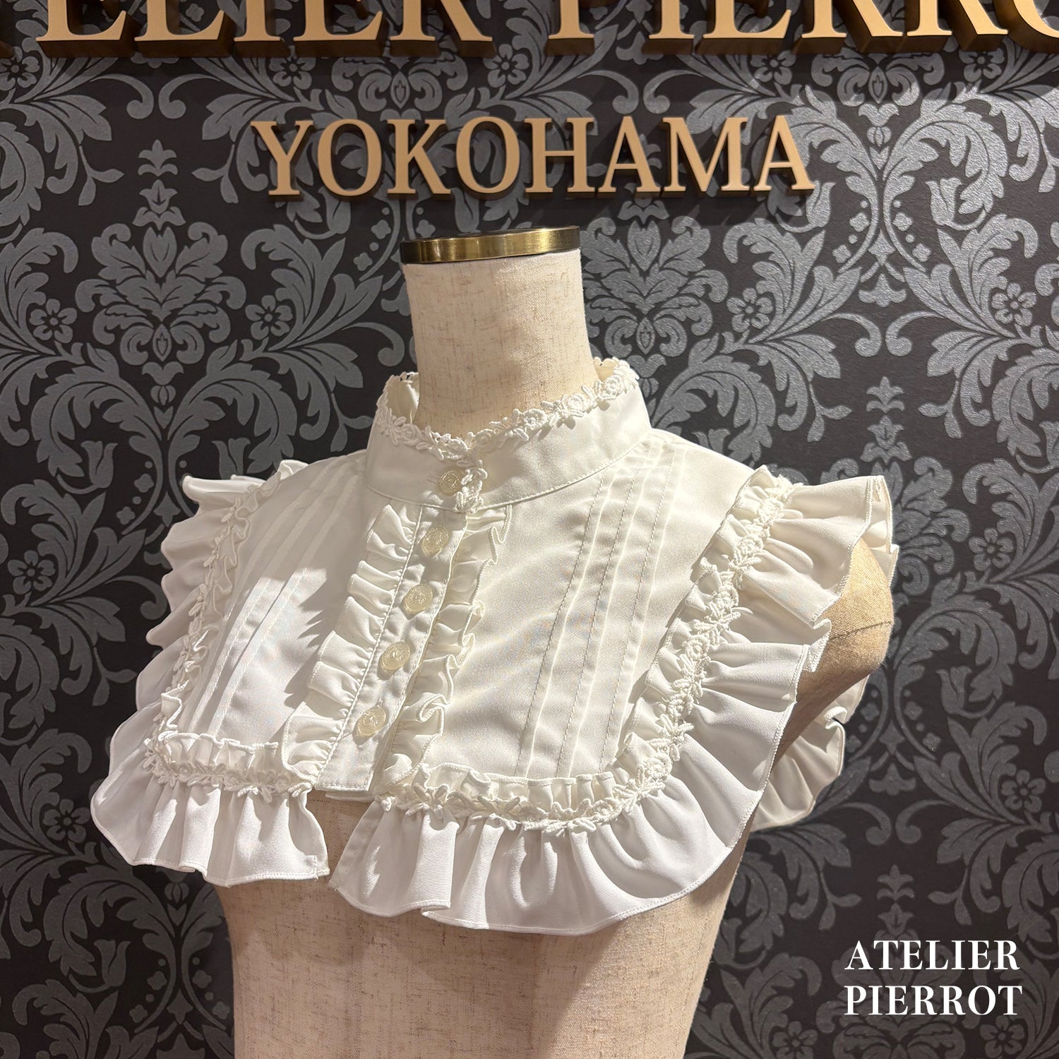 【ATELIER PIERROT】 츠케 칼라 / 서 칼라White/Black