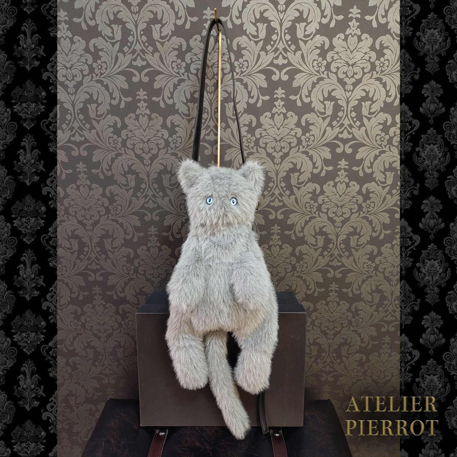 【ATELIER PIERROT】　Noir Neko Shoulder Bag　ホワイト/グレー/ブラック ★3月上旬～中旬入荷予定★