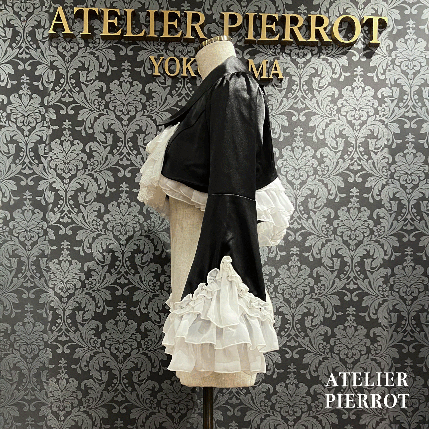 【ATELIER PIERROT】 Valkyrie Chaqueta de volante White/Burdeos/Navy/Negro x Blanco/Negro ★Lanzado a mediados a finales de agosto★