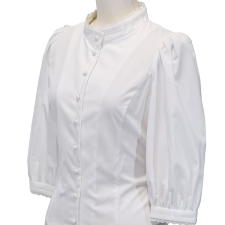 [Sheglit] Sheglit klassische Bluse Bluse Weiß/Schwarz