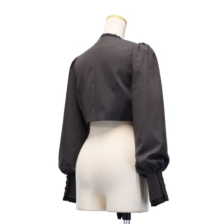 [Sheglit] shegrit frill clásico bolero gris/negro