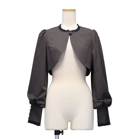 [Sheglit] Shegrit Frill Classical Bolero Gray/Black