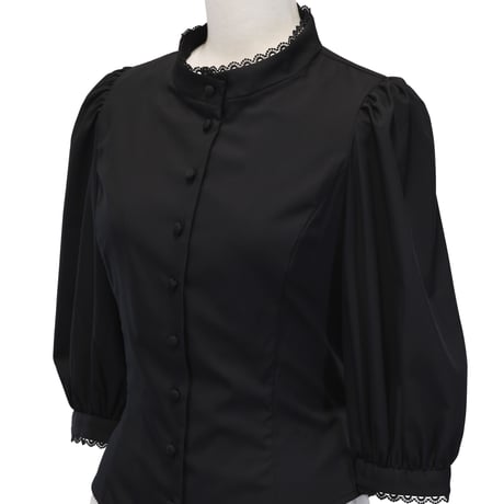 [Sheglit] Sheglit klassische Bluse Bluse Weiß/Schwarz