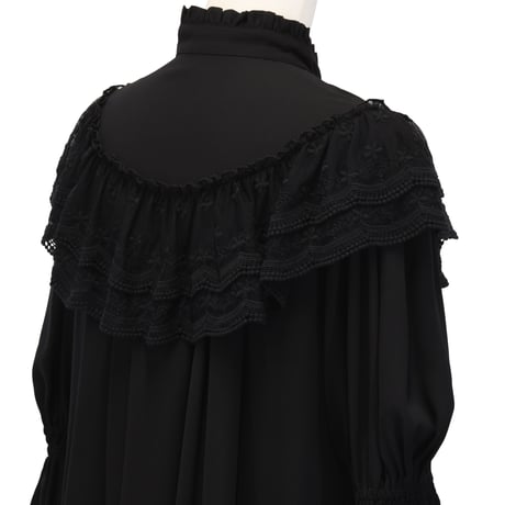 [Sheglit] Chemisier en mousseline Sheglit "Edelweiss"White/Bordeaux/Black