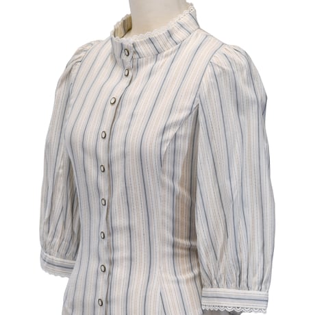 [Sheglit] Shegrit clásica blusa/rayas dal azul/negro