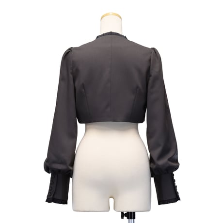 [Sheglit] shegrit frill clásico bolero gris/negro