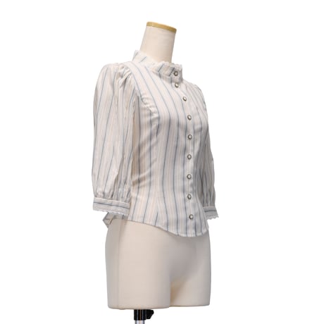 [Sheglit] Shegrit clásica blusa/rayas dal azul/negro