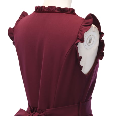 [Sheglit] Sheglit Lace Up Jumper Skirt Bordeaux/Navy/Black