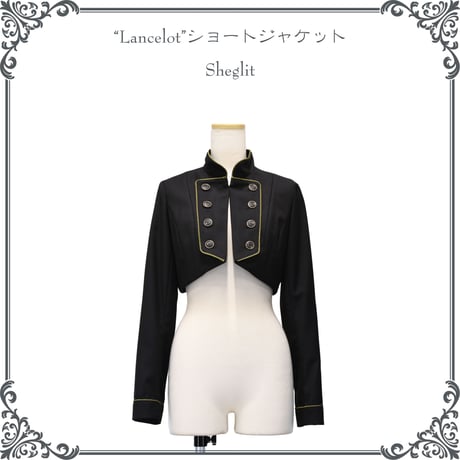 【Sheglit】シェグリット　●予約●"Lancelot"ショートジャケット　ブラック　Mサイズ/Lサイズ