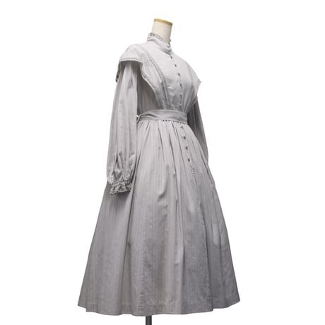 [Sheglit] "Florence" Spitzenkleid grau/schwarz