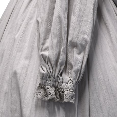 [Sheglit] "Florence" Spitzenkleid grau/schwarz